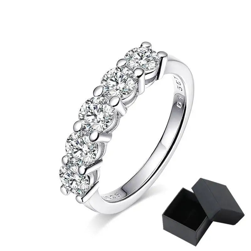 Silver Crystal Cluster Ring