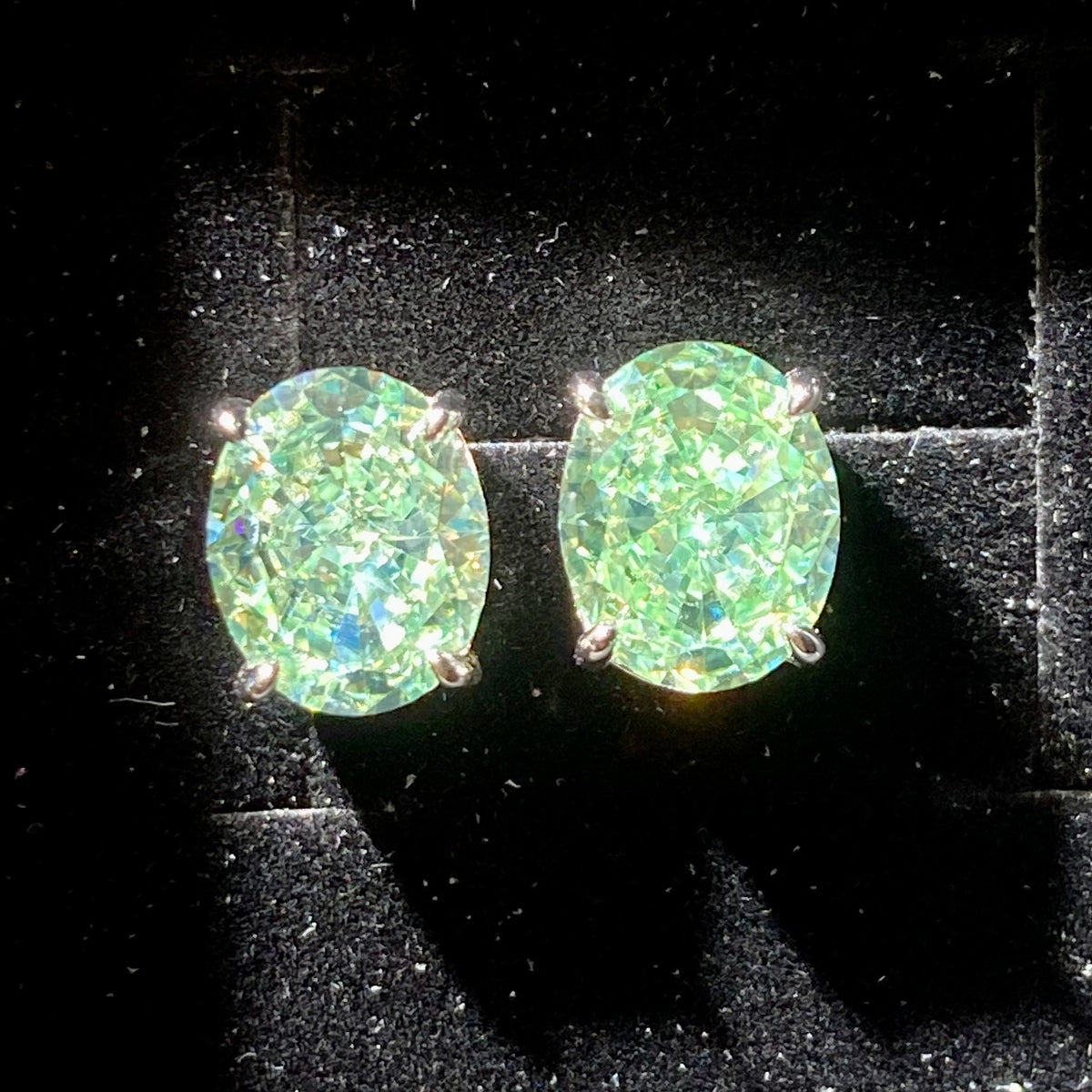 Premium Zircon Silver Stud Earrings