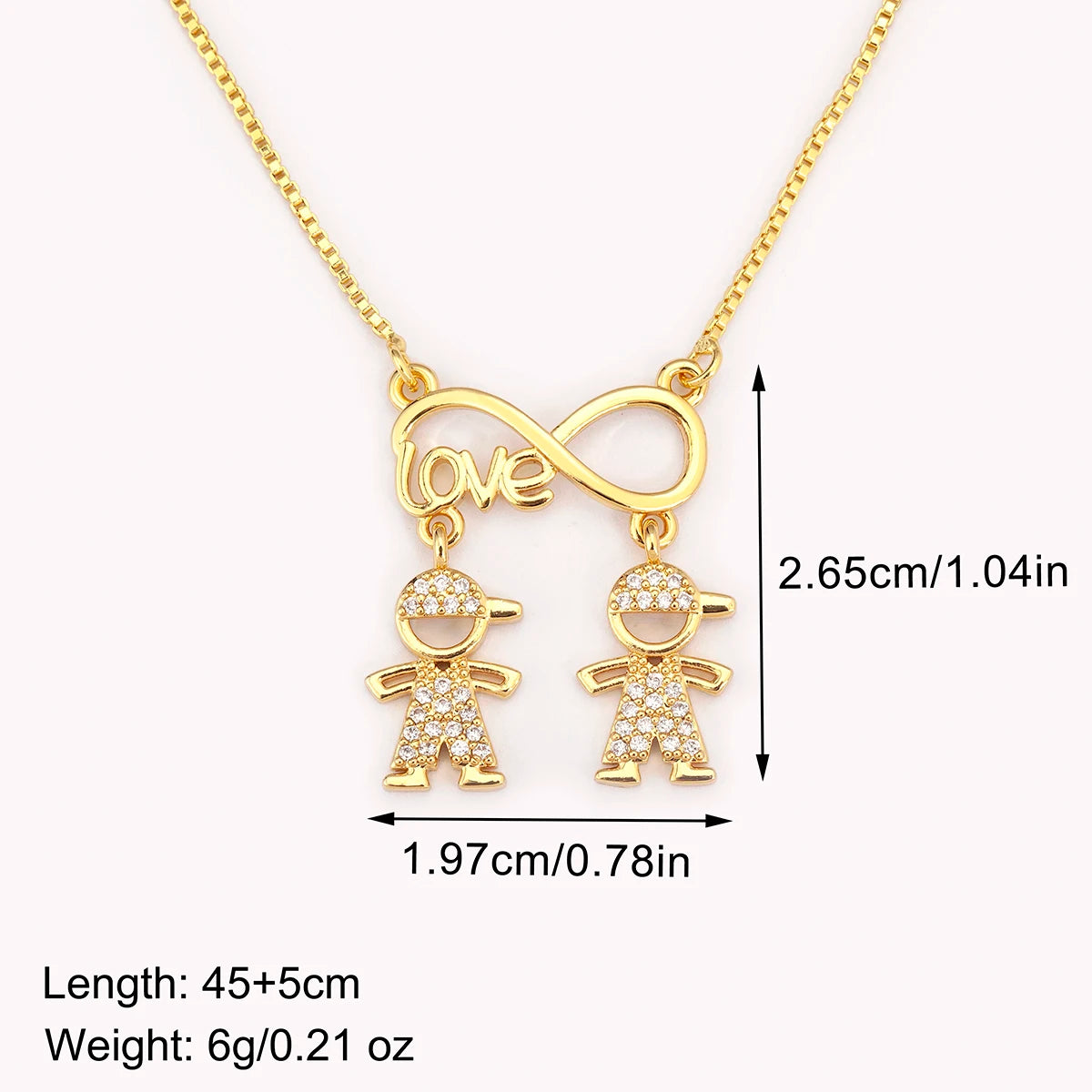Nidin New Trendy  Love Letter Charm Zircon Pendant Necklaces For Women Fashion Versatile Fine Jewelry Mother's Day Gifts