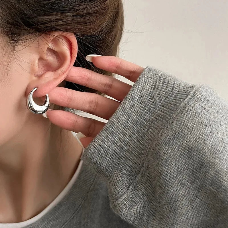 Classic Polished Hoop Earrings