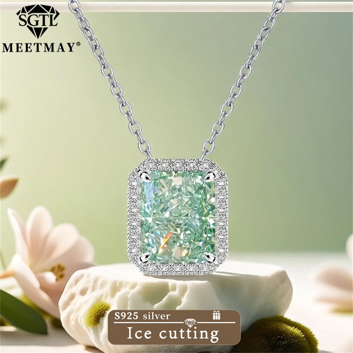 Premium Zircon Silver Stud Earrings
