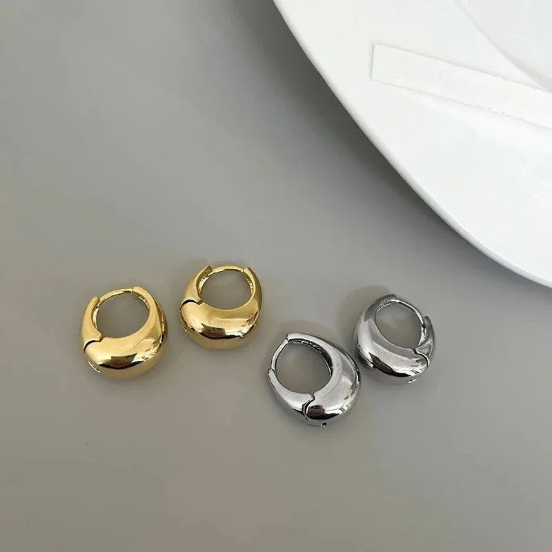 Classic Polished Hoop Earrings