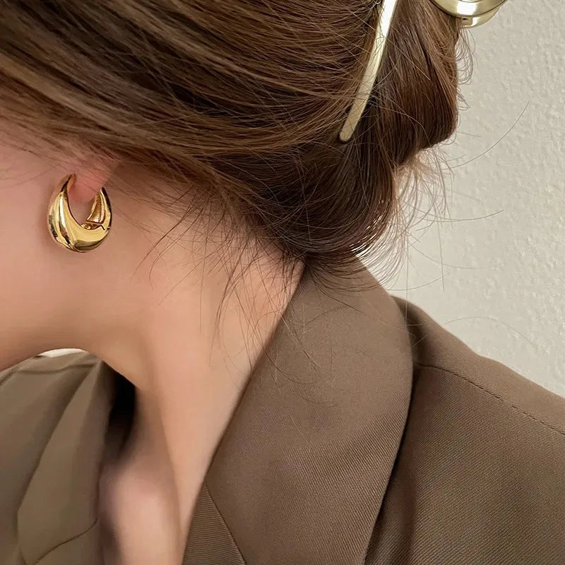 Classic Polished Hoop Earrings