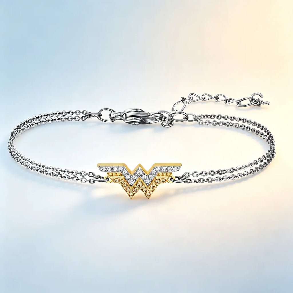 Trendy Dainty Flower Disc Moon Zircon Bracelet, Multi‑Color Adjustable Slider Stackable Wrist Bracelet Fashion Jewellery