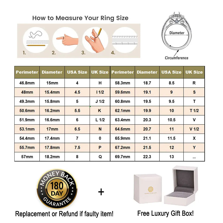 925 Sterling Silver Teardrop Crystal Engagement Ring Set