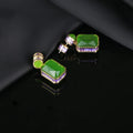 Emerald Crystal Drop Earrings