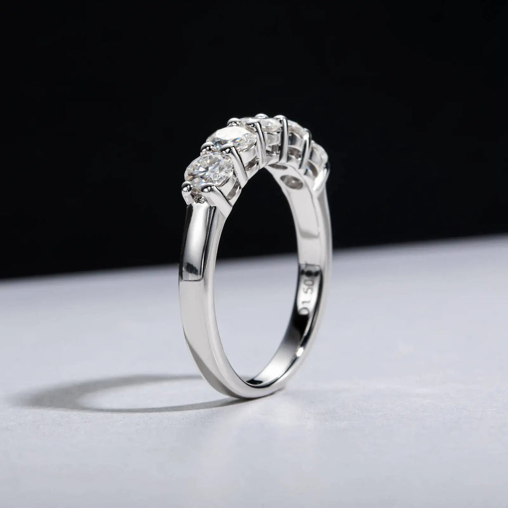 Silver Crystal Cluster Ring