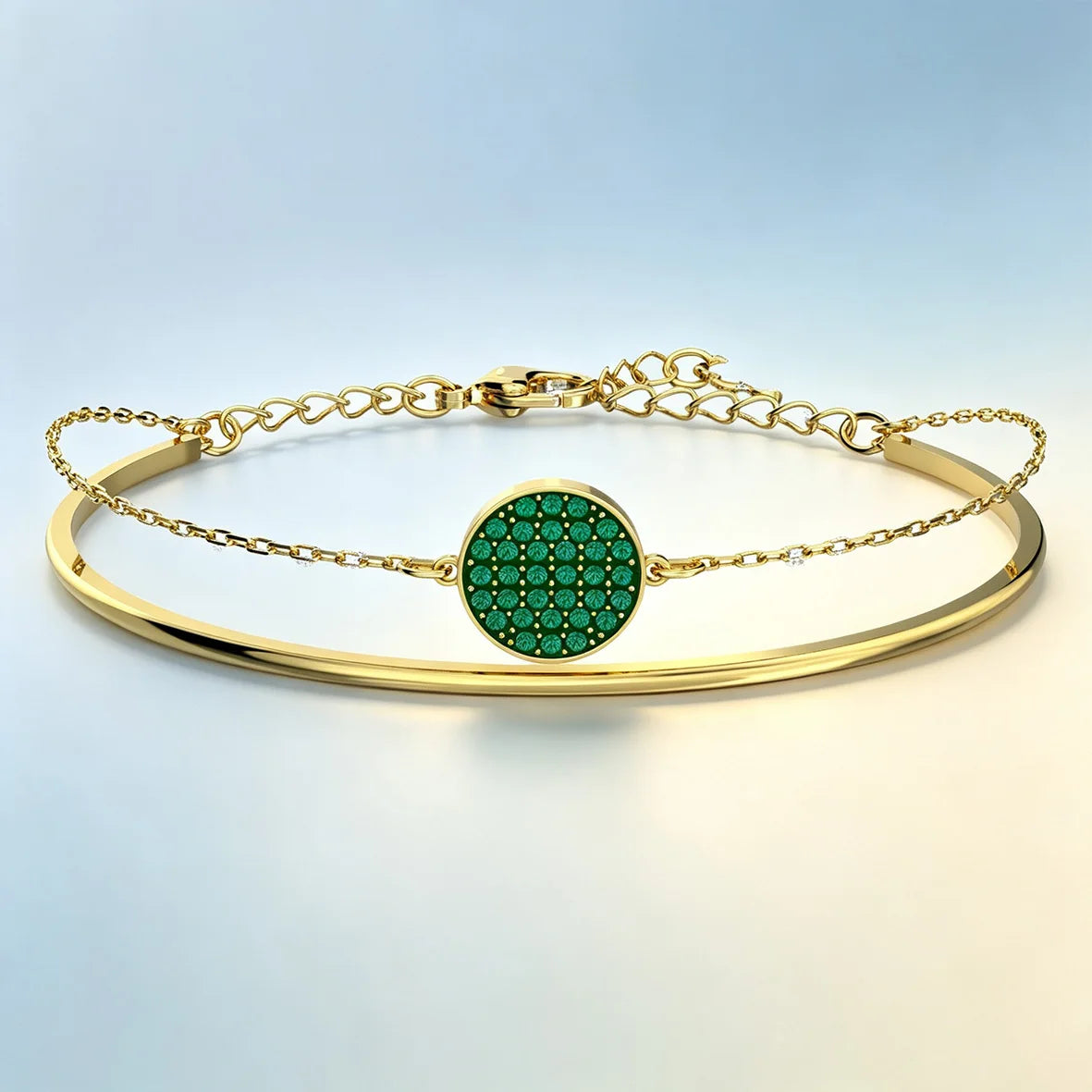 Trendy Dainty Flower Disc Moon Zircon Bracelet, Multi‑Color Adjustable Slider Stackable Wrist Bracelet Fashion Jewellery