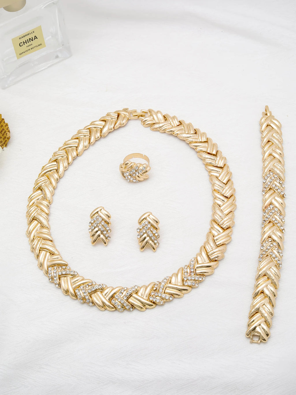 Celestial Sparkle Necklace, Bracelet & Earrings