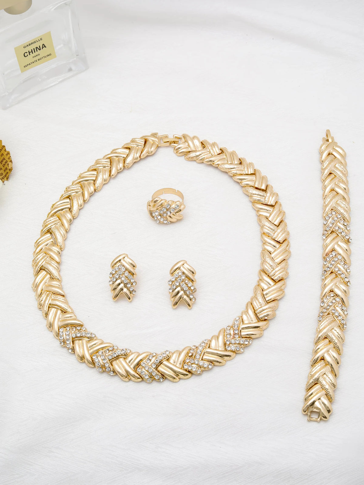 Celestial Sparkle Necklace, Bracelet & Earrings