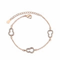 Real 925 Sterling Silver Crystal Zircon Gourd Simple Bracelet For Women Men Charms Party Gift Wedding Engagement Fashion Jewelry
