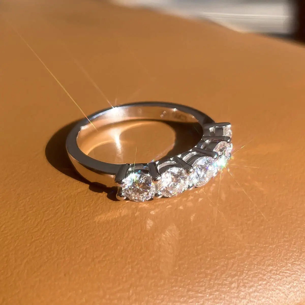 Silver Crystal Cluster Ring