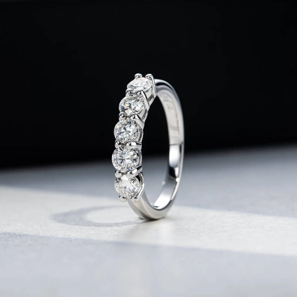 Silver Crystal Cluster Ring